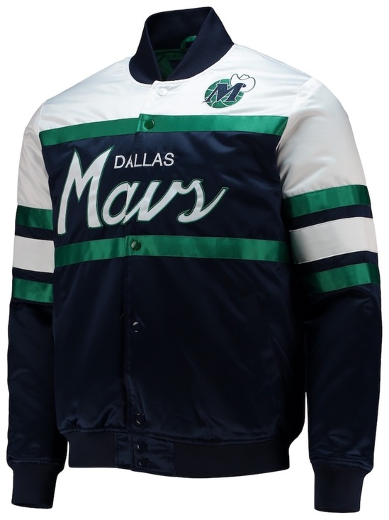 Mitchell & Ness Other - Men’s Dallas Mavericks Mitchell & Ness Navy Hardwood Classic Script Satin